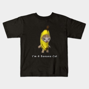 Banana Cat Meme Kids T-Shirt